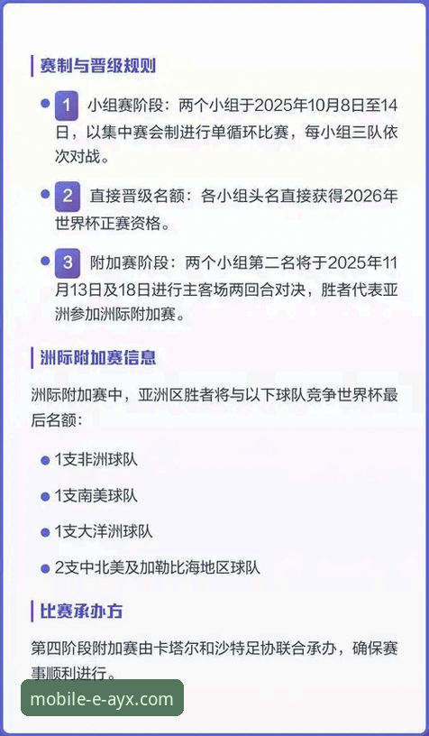 世预赛附加赛决赛深度解读：如何在爱游戏体育平台掌握赛事动态